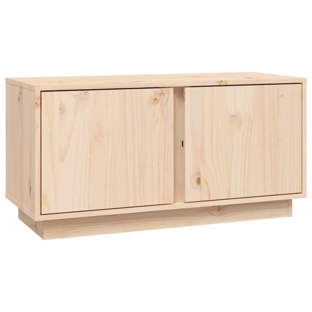 Natur Kiefer TV-Schrank 80x35x40,5 Massivholz TV-Schrank vidaXL cm (1-St)