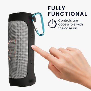 kwmobile Lautsprecher-Hülle Silikon Hülle für JBL Flip 6 / Flip 5, Schutzhülle für Mini Speaker