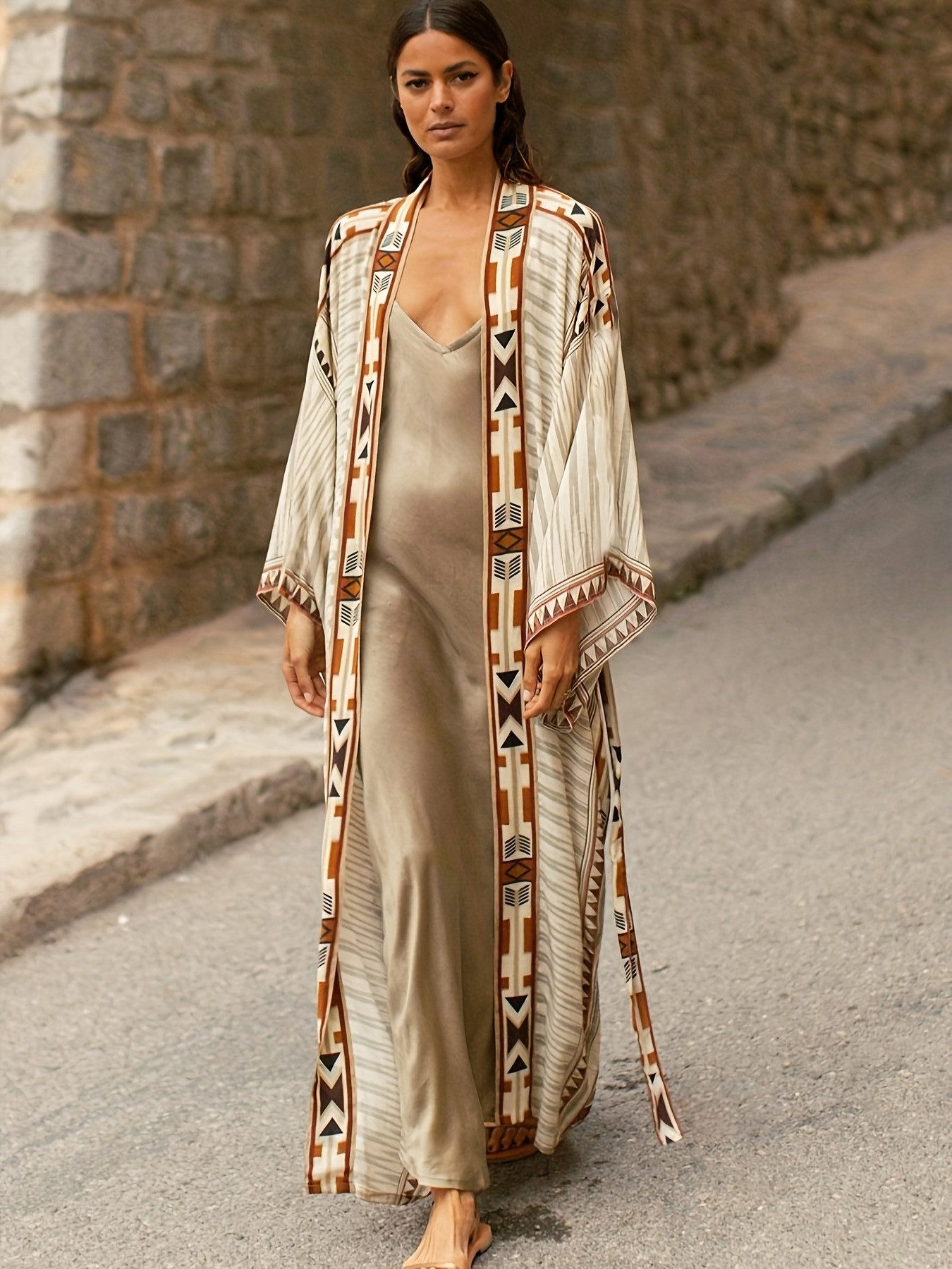RWEUOQ Strandkleid Boho Strandkleid Sommer Cover günstig online kaufen