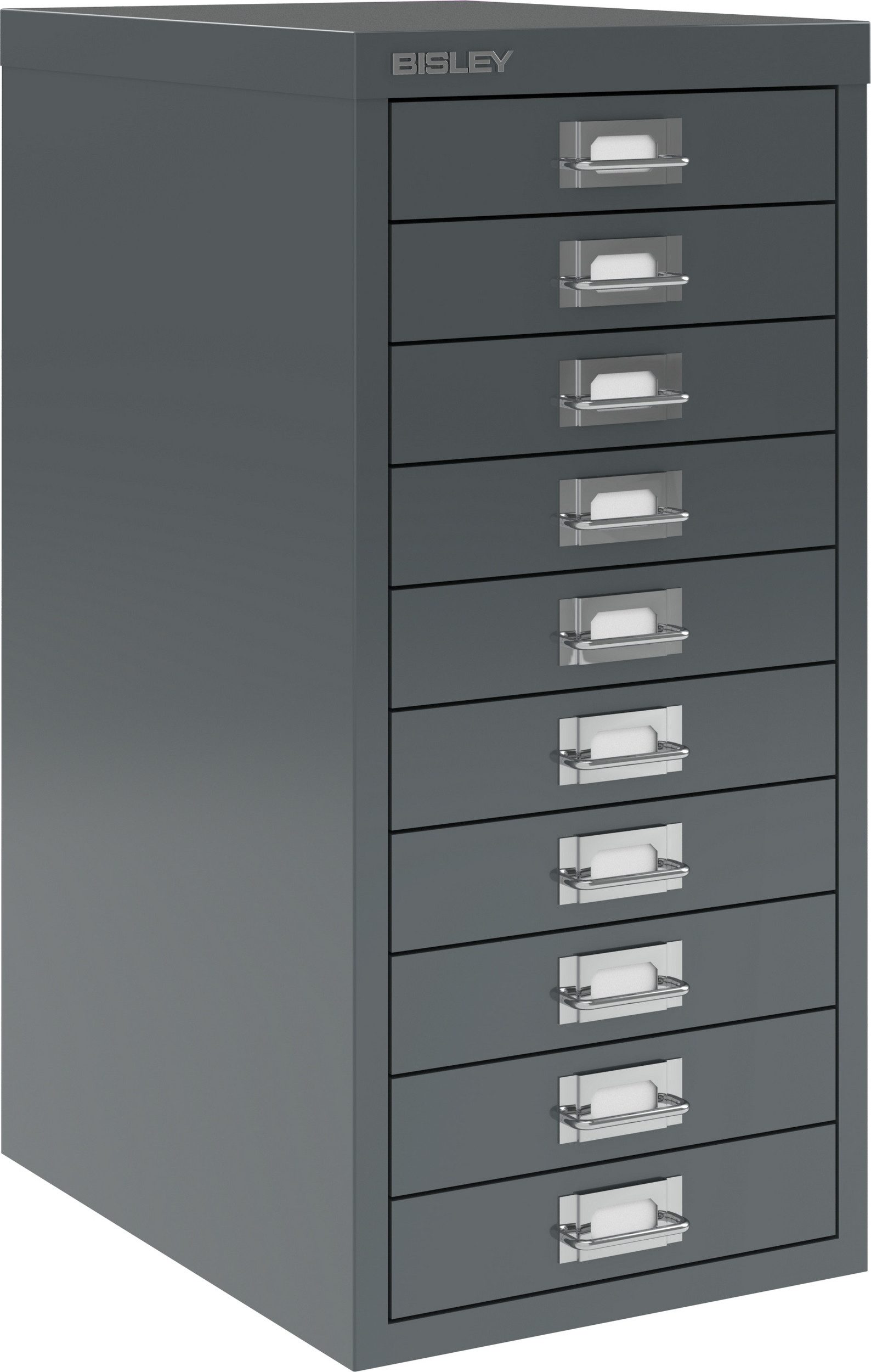 Bisley Aktenschrank MultiDrawer Schubladenschrank in Anthrazitgrau - Maße: H 59 x B 28 x T 38 cm