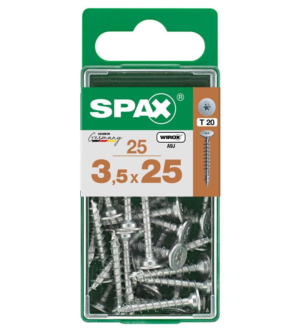 SPAX Holzbauschraube Spax Möbelbauschrauben 3.5 x 25 mm TX 20 - 25 Stk.
