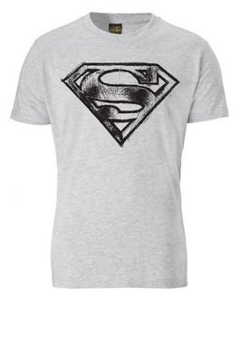 LOGOSHIRT T-Shirt SUPERMAN - LOGO SCRIBBLE mit coolem Frontprint