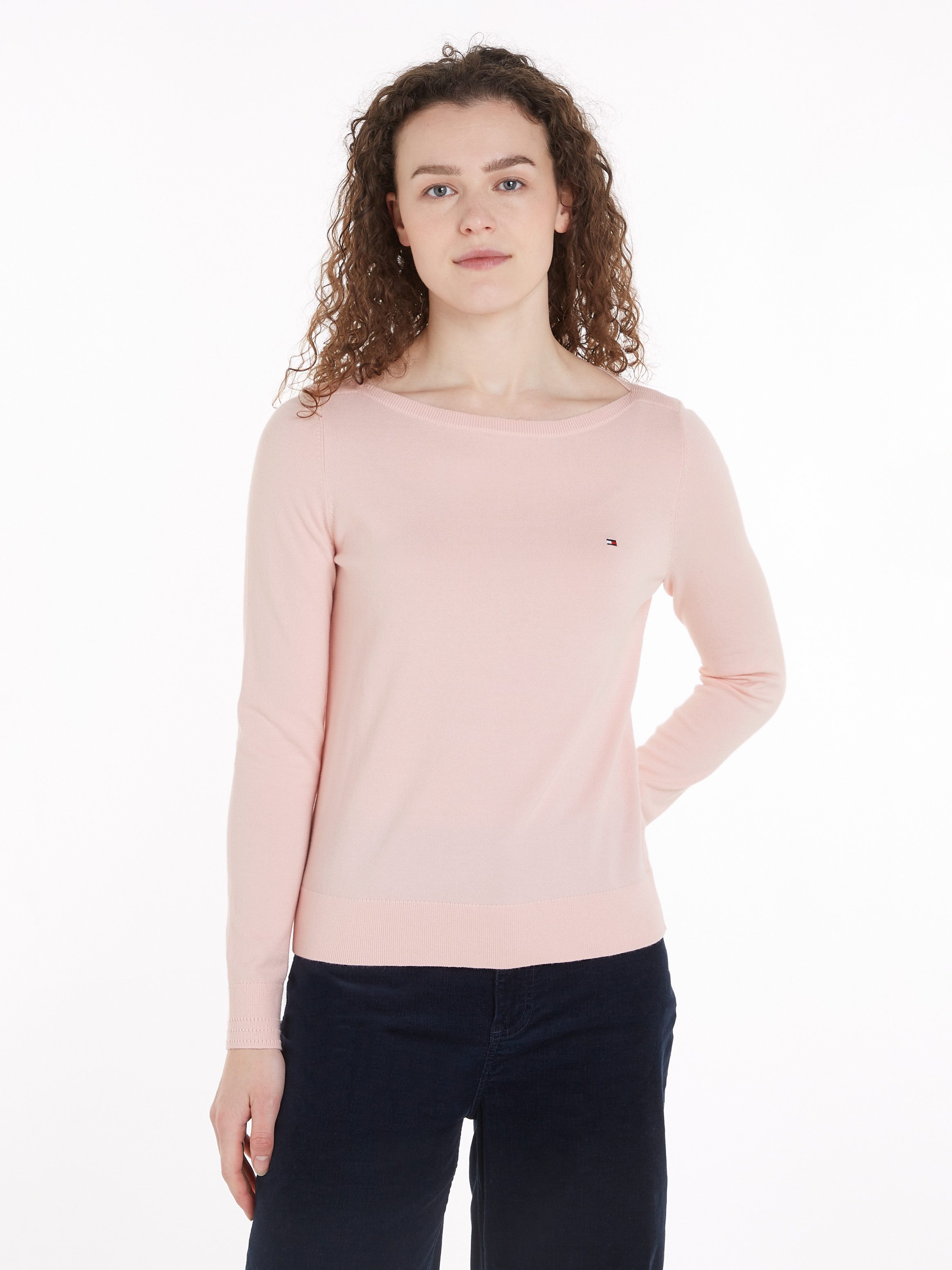 Tommy Hilfiger Strickpullover CO JERSEY STITCH günstig online kaufen
