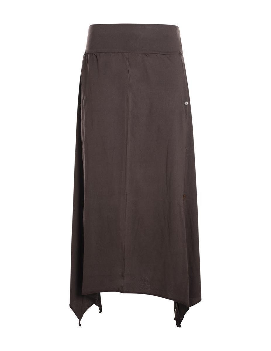 Vishes A-Linien-Rock Damen A-Linie Rock Baumwolle günstig online kaufen