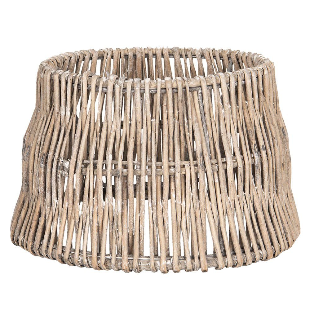 Clayre & Eef Лампиschirm Лампиschirm HARBOUR grau braun Rattan Rattanlampenschirm Hamptons Lon