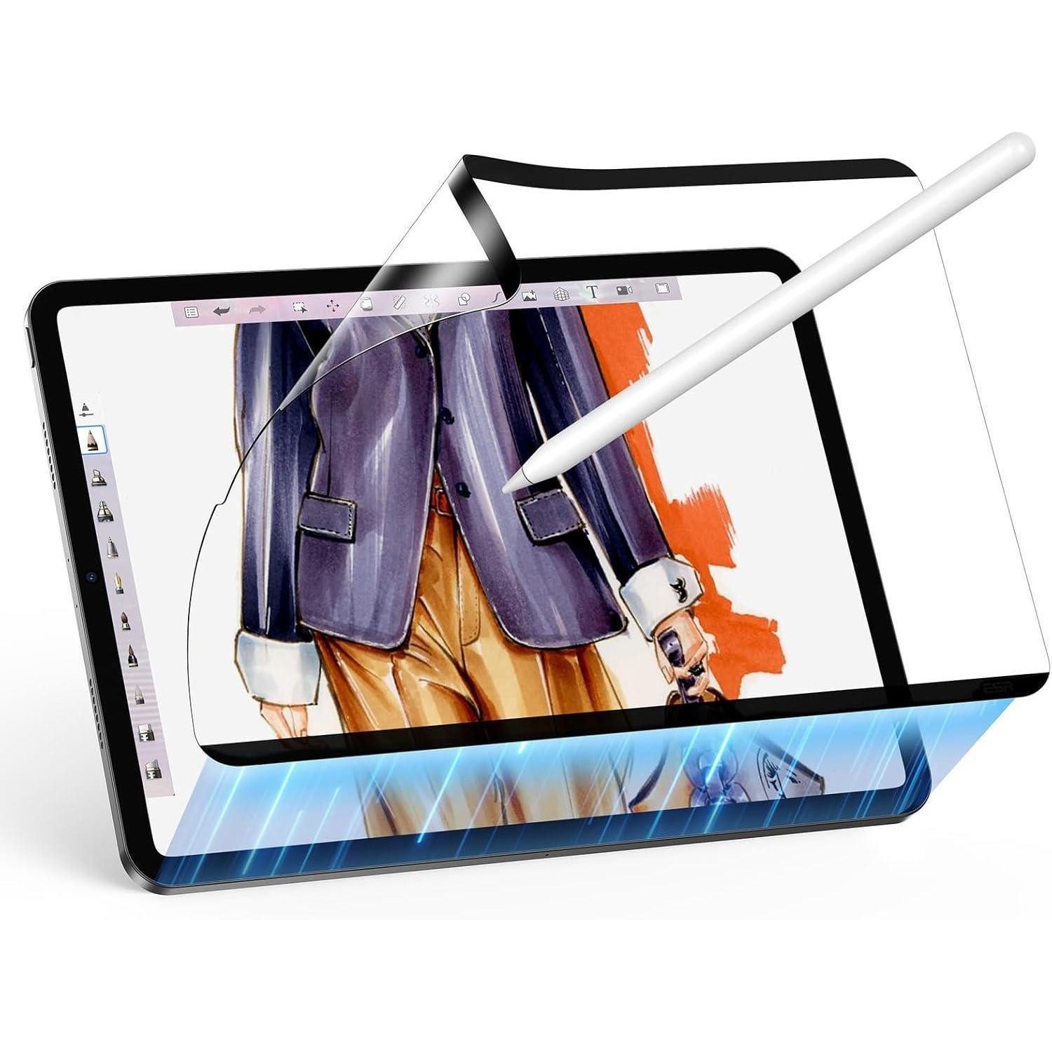 LuxusKollektion Schutzfolie iPad Pro 12.9 Schutzfolie Paper-Feel Magnet, Matte Folie 1 Stück