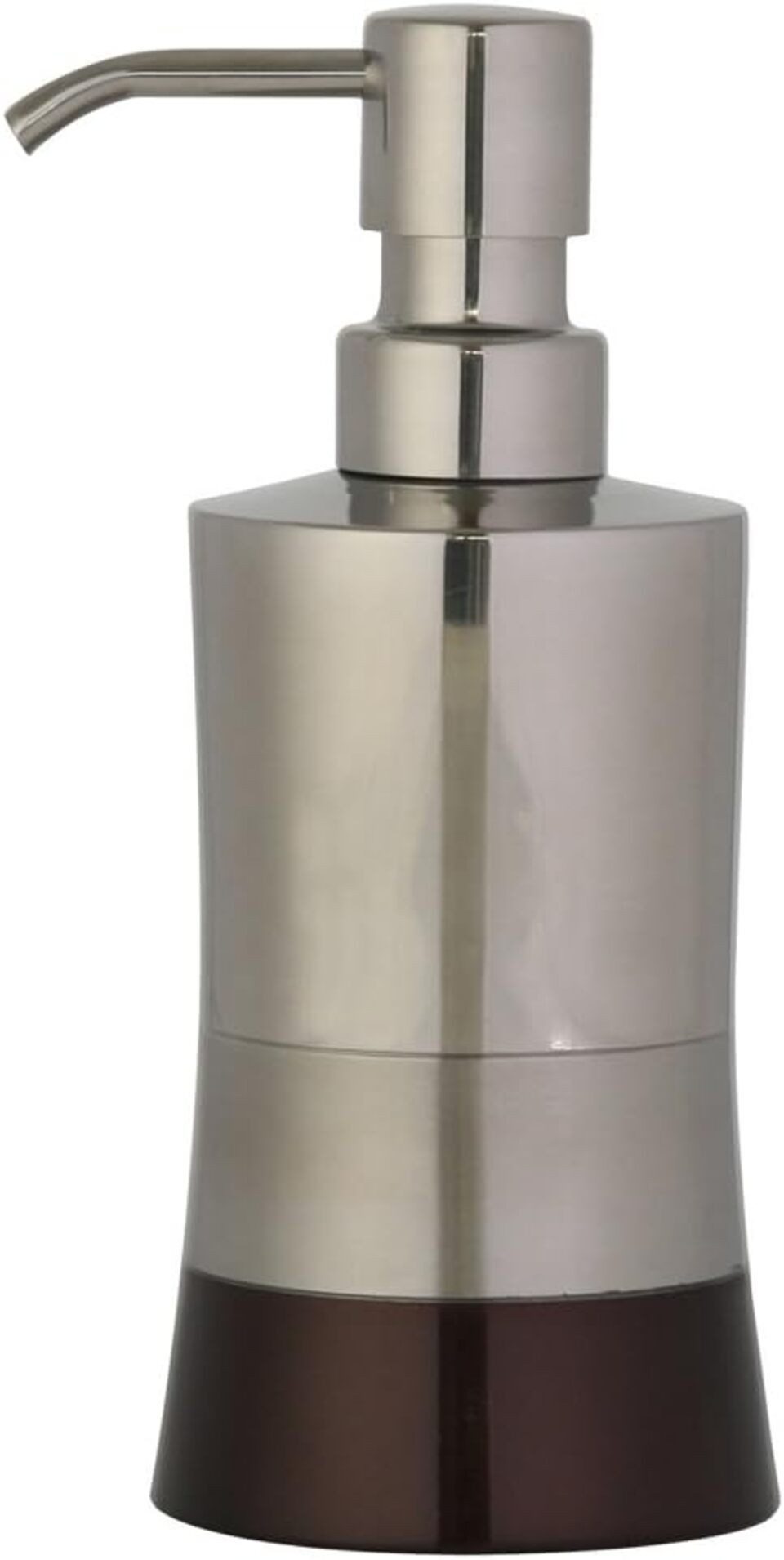 axentia Seifenspender Seifenspender "Lucca" Edelstahl mit Kupferpart, ca. 7 x 7 x 19,8 cm, (1-tlg)