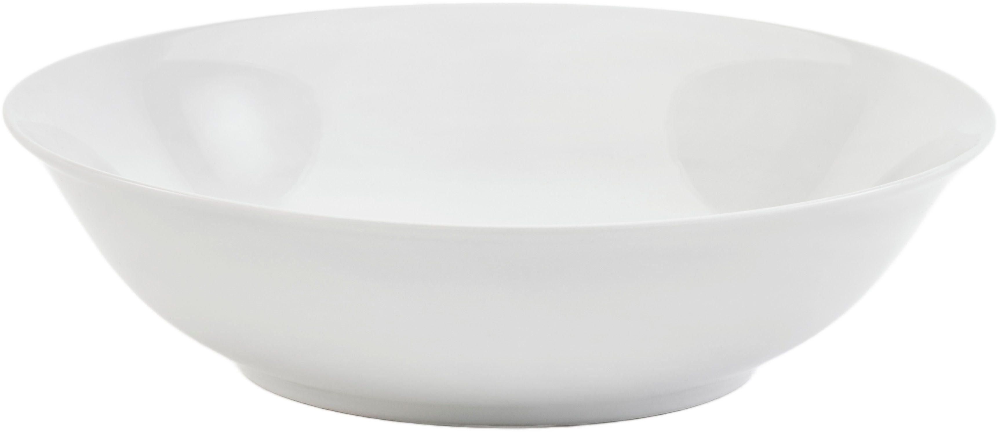 van Well Salatschüssel Trend, Porzellan, (Set, 6-tlg), spülmaschinenfest und mikrowellengeeignet, Ø 23 cm