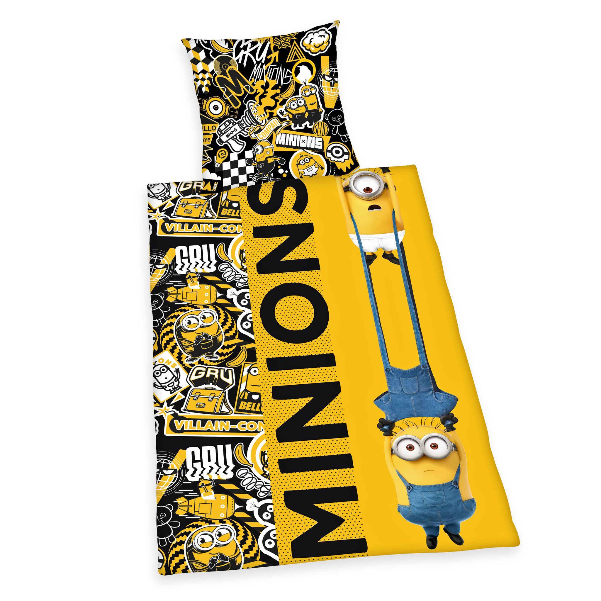 Herding Jugendbettwäsche 135x200cm Minions 2 Gru günstig online kaufen