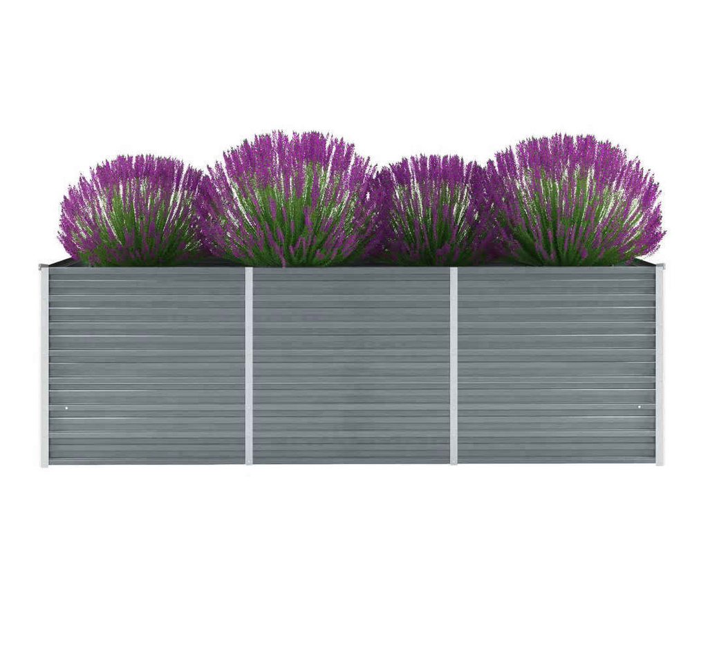 Thumbnail - vidaXL Hochbeet, Garten-Hochbeet Verzinkter Stahl 240x80x77 cm Grau