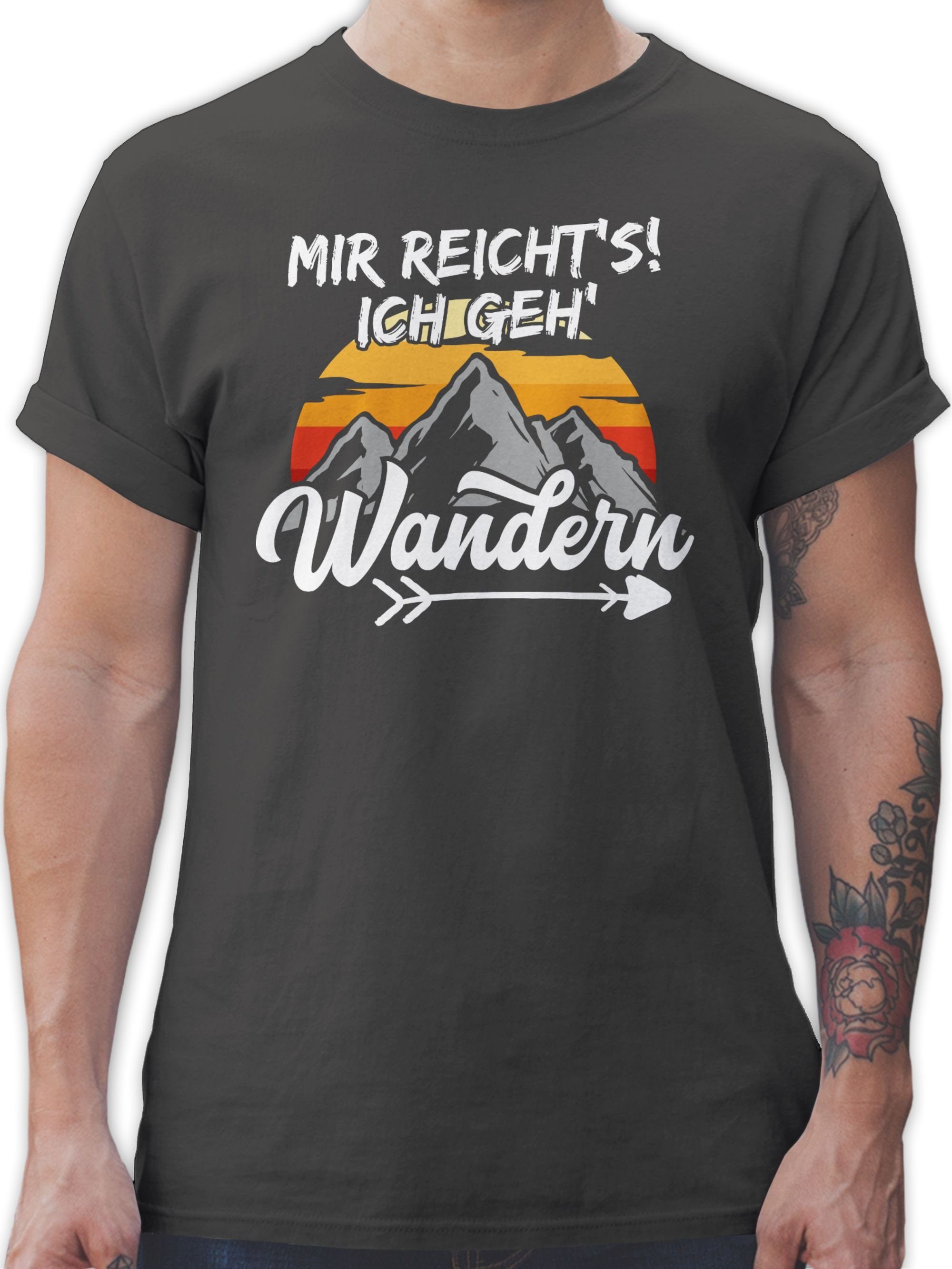 Shirtracer T-Shirt Mir reichts ich geh wandern - Wandergeschenke Wanderer Geschenk Wander Hobby Outfit
