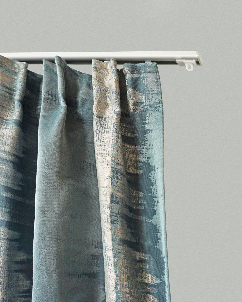 GARESA Gardinenschiene "100" 1 läufig-läufig Wunschmaßlänge schlichte Alumi günstig online kaufen