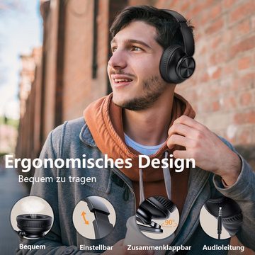 GelldG Wireless Bluetooth Headphones Over Ear, Lightweight Foldable Kopfhörer