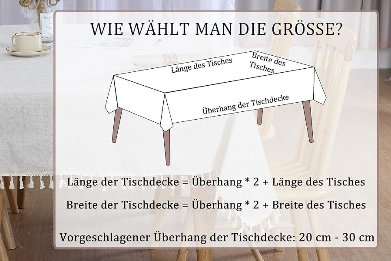 BYSURE Tischdecke (1-tlg), Rote Weihnachtstischdecke günstig online kaufen