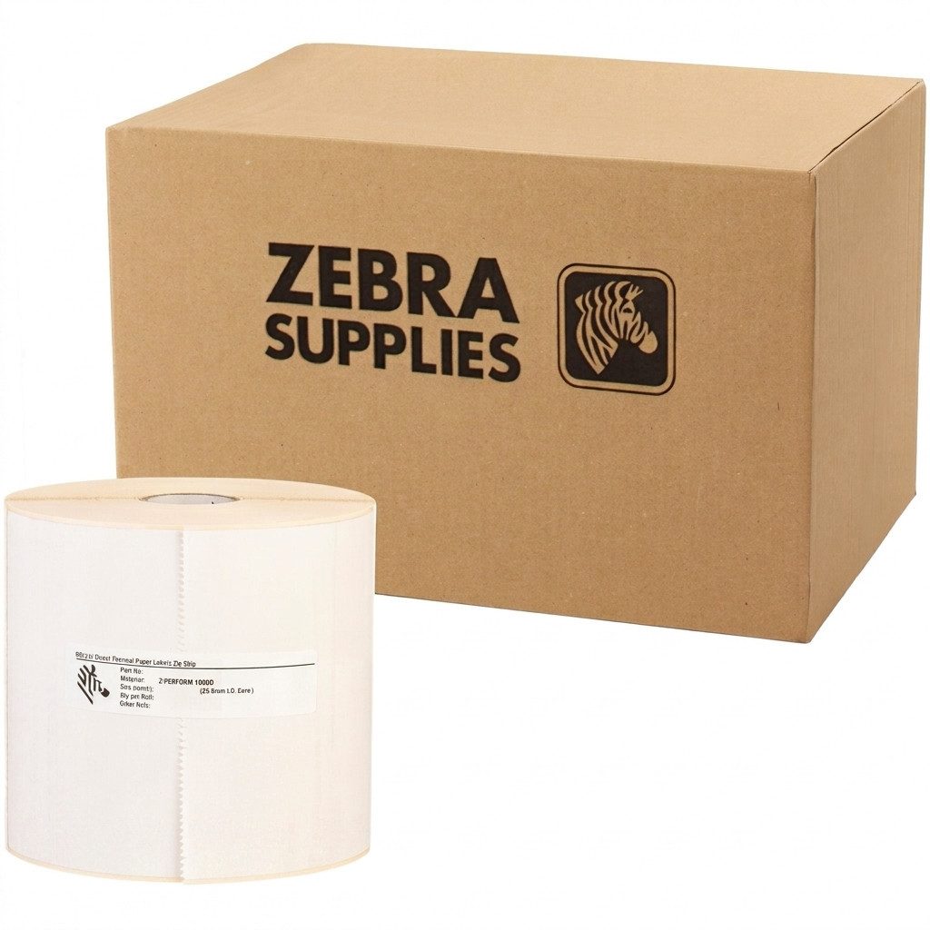ZEBRA Etikettenrolle Zebra Z-Select 2000T 102x25mm 12 Rollen