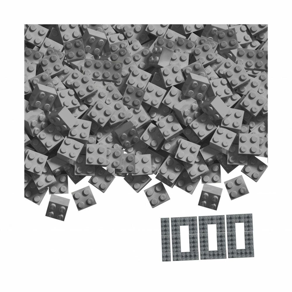 SIMBA Blox 1000 Graue 4er Steine lose Spielbausteine