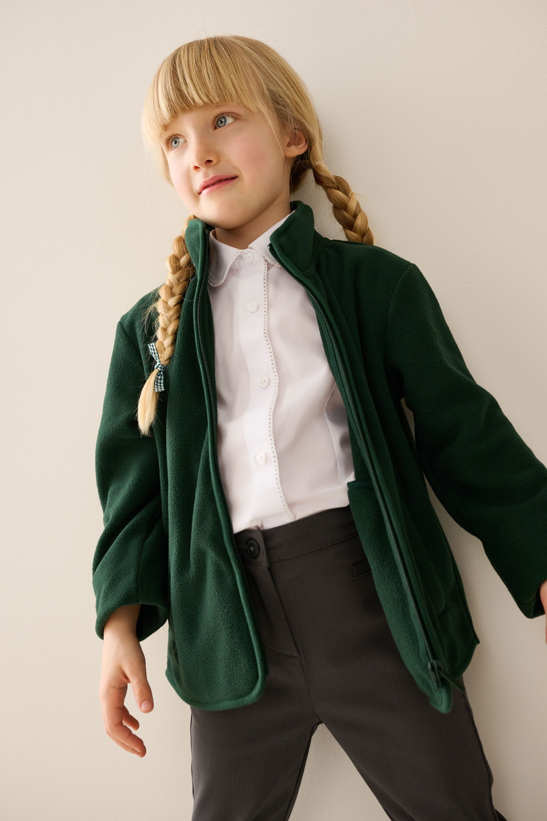 Next Fleecejacke Fleecejacke mit Reißverschluss und Taschen (1-St)
