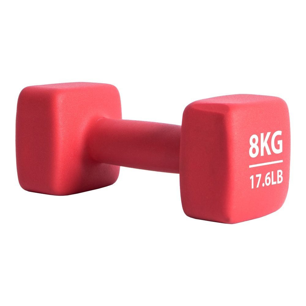 Pure 2 Improve Hantel Fitness Neopren rot 8,0kg - 1 Stück