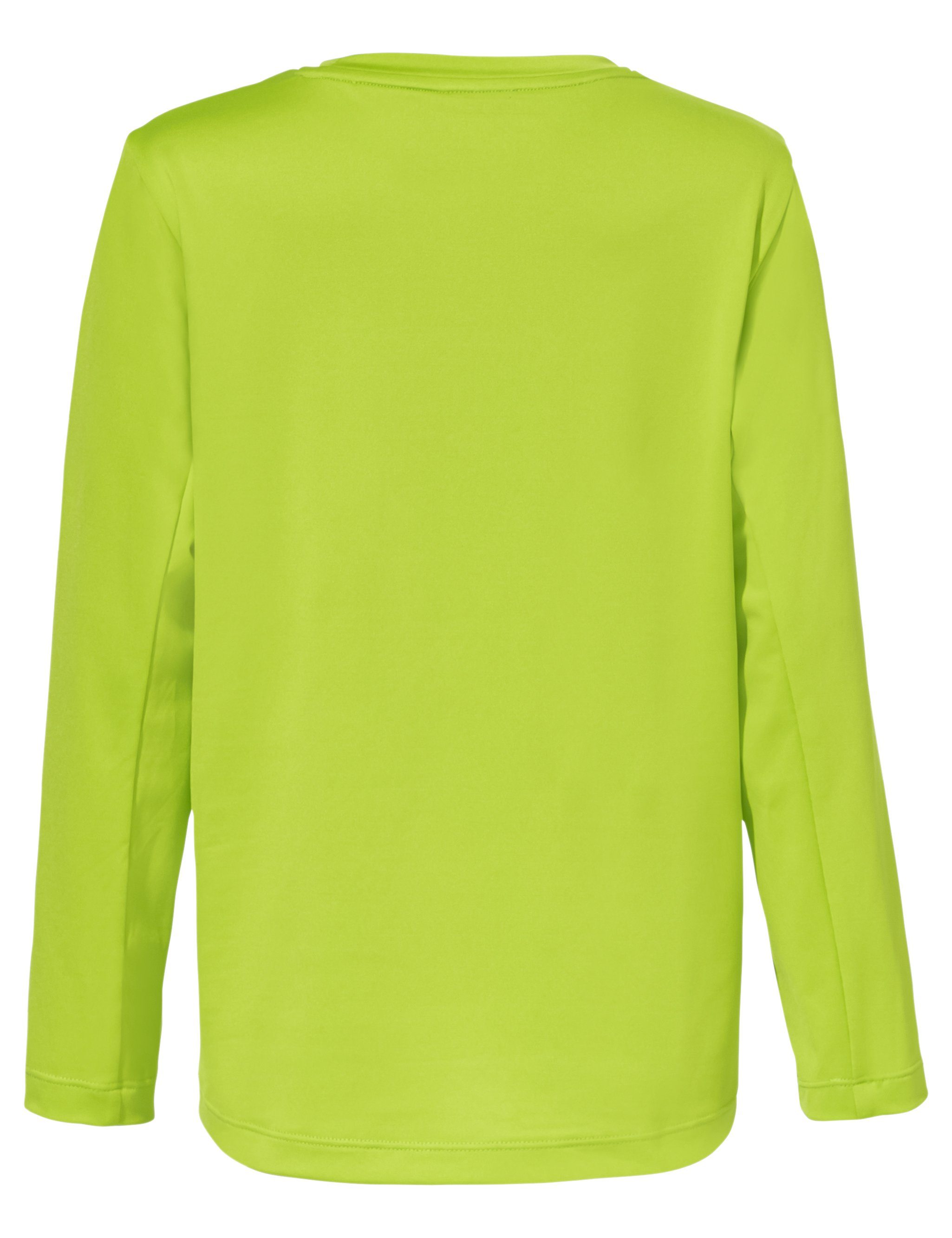 VAUDE T-Shirt Kids Solaro green chute (1-tlg) Grüner T-Shirt II Knopf LS