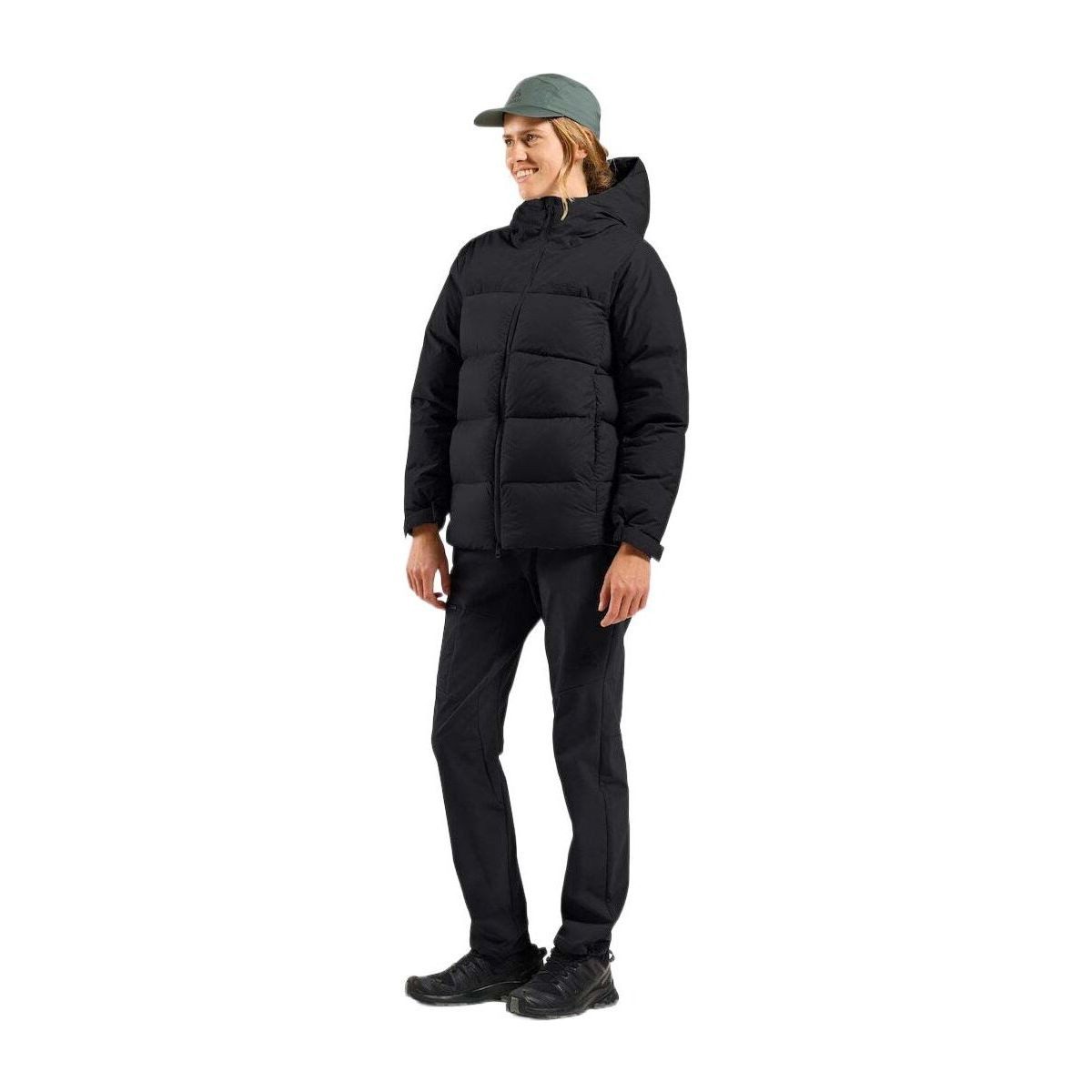 Odlo Outdoorjacke Down Hooded Vielseitige Damenjacke für Outdoor-Aktivitäten, bietet natürlichen