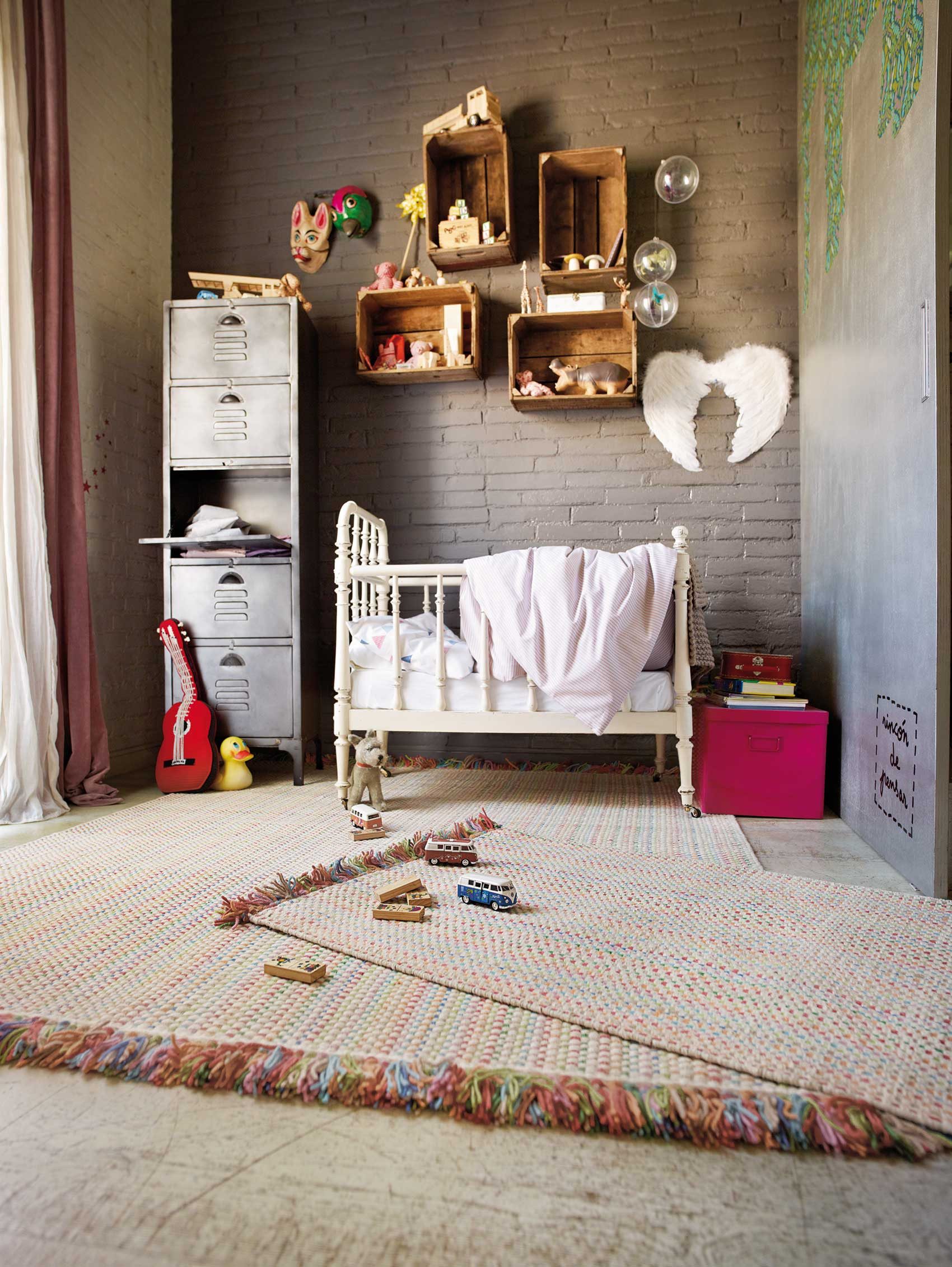 Esprit Teppich Kids Durrie, rechteckig, Höhe: 6 mm, Kinderteppich, kurzflor, handgewebt, Wolle, natürlich, gestreift