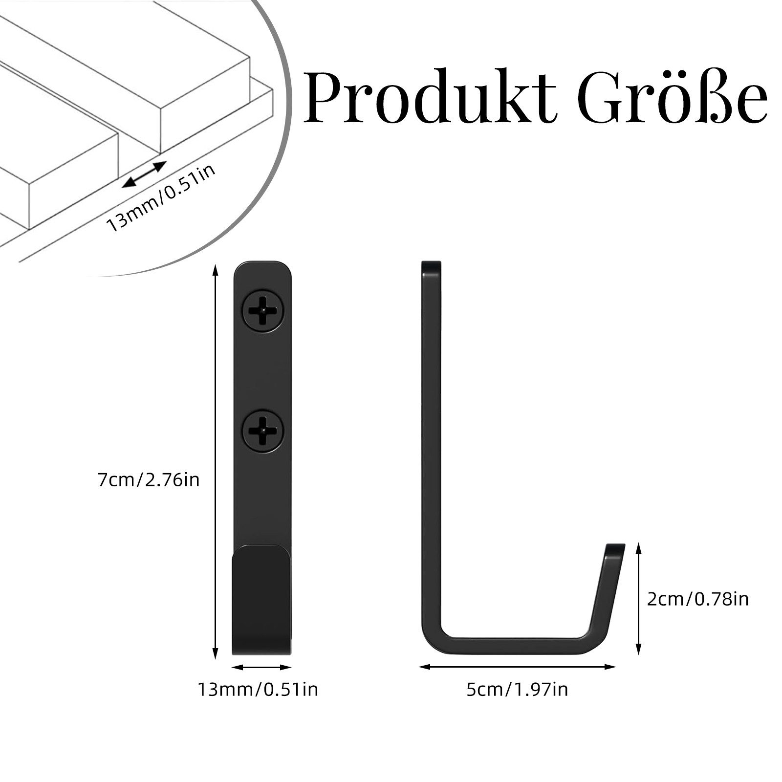 TWSOUL Garderobenhaken 8 Stück Kleiderhaken für günstig online kaufen