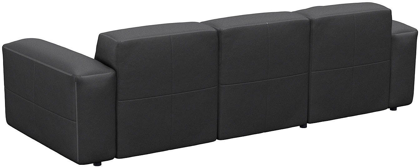 FLEXLUX Ecksofa Lucera Chaislongue rechts oder links, L-Form, bequem, modern & anschmiegsam, Kaltschaum, Stahl-Wellenunterfederung