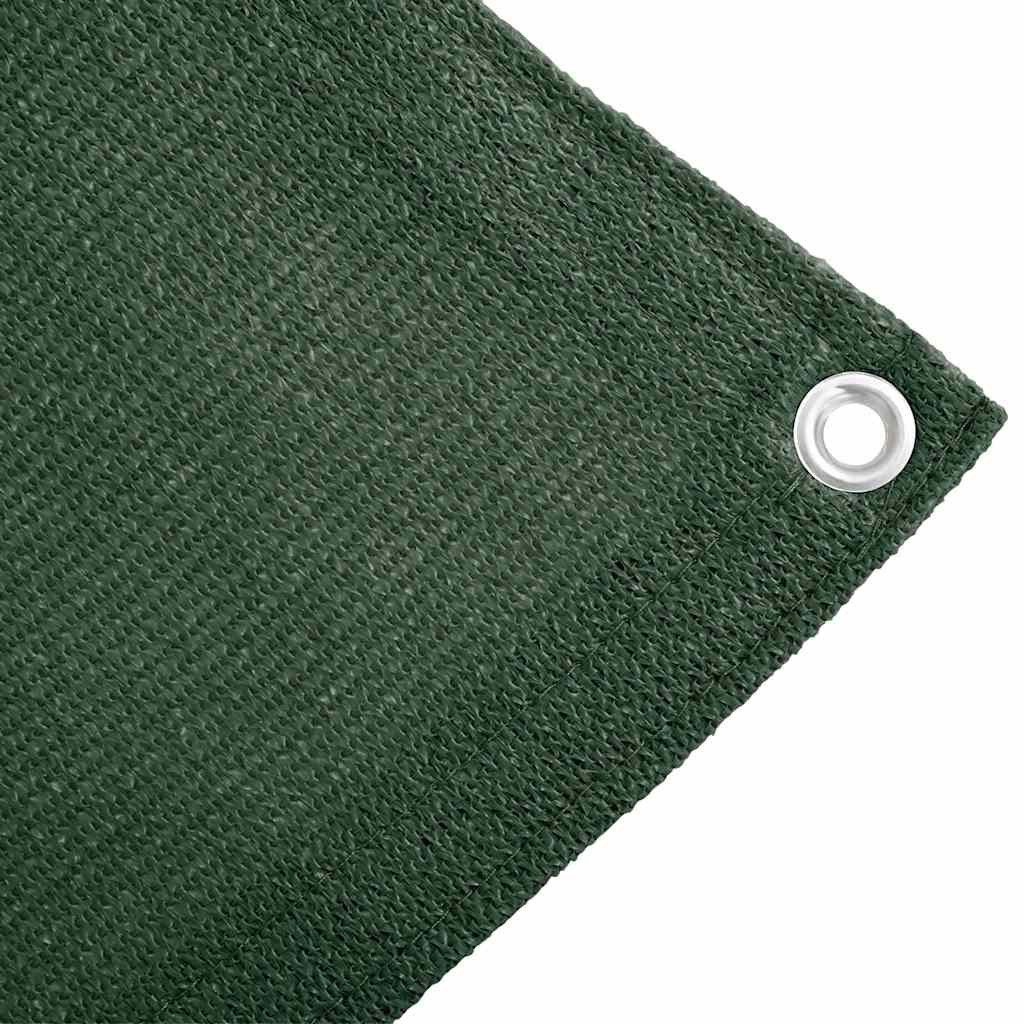 furnicato Outdoorteppich Zeltteppich 200 x 200 cm Dunkelgrün aus hochdichtem Polyethylen, Höhe: 1 mm, Wetterbeständige Bodenmatte mit Ösen und atmungsaktiver Ob – Bild 4 von 5