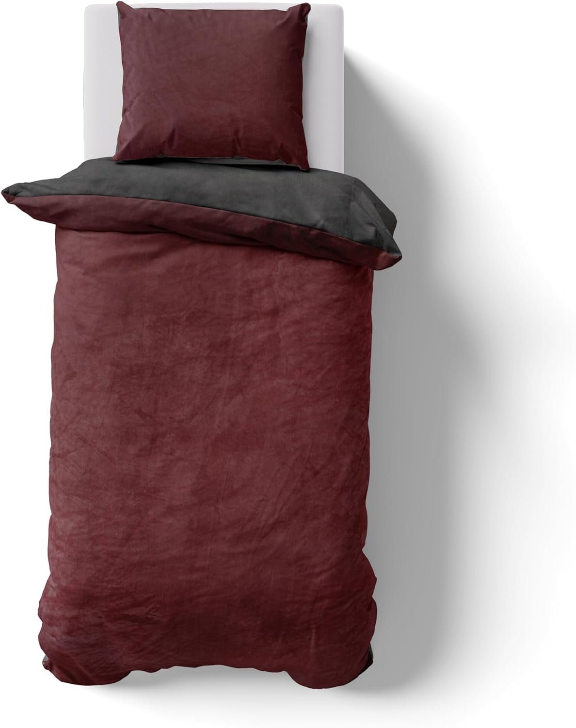Hometex Premium Textiles Bettwäsche Teddy Cashmere Touch Bettwäsche - Winter- & Wendebettwäsche, Besonders weich, kuschelig & warm – Bild 4 von 5