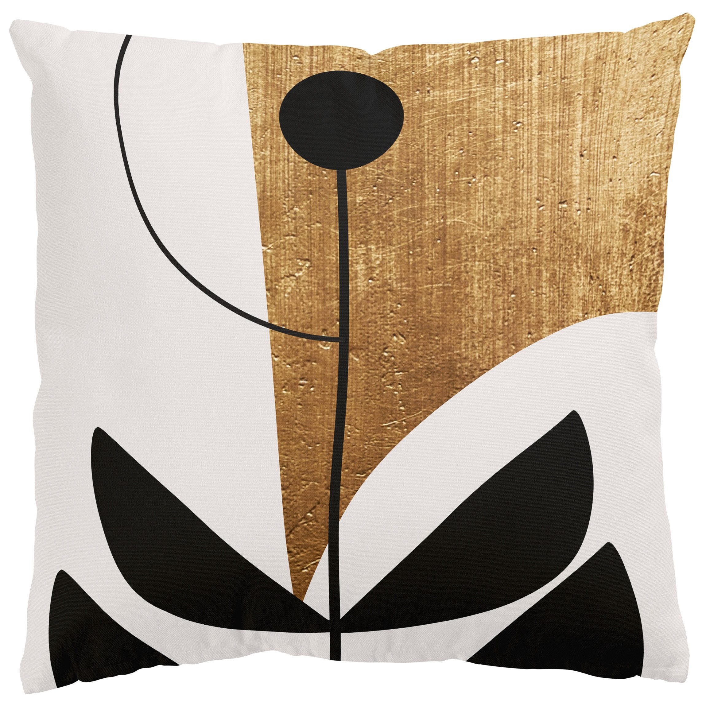 Bilderdepot24 Dekokissen drinnen / draußen Kissenhülle gold originell, Bezug mit / ohne Füllung Zierkissen Outdoor Sofa Bett