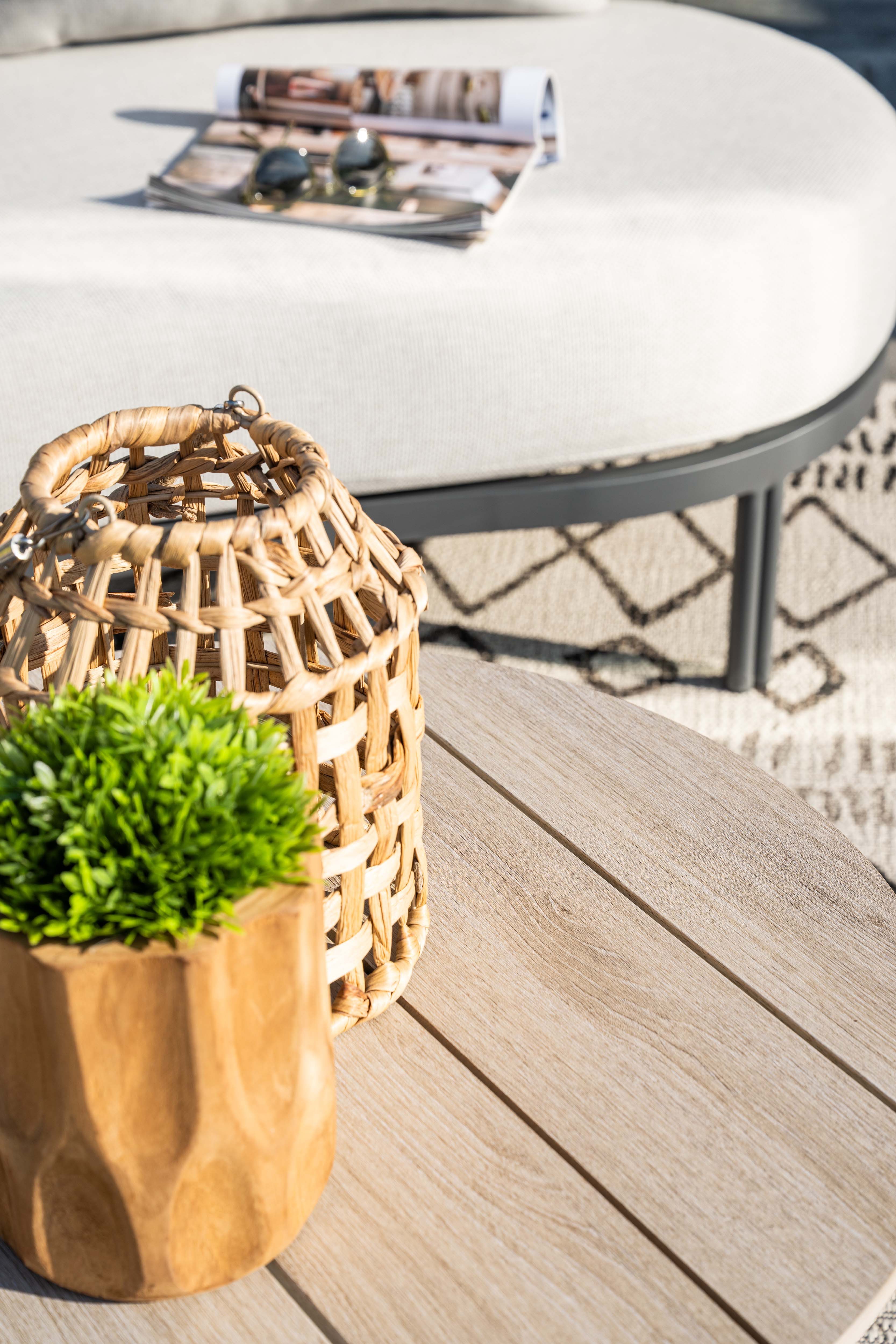 Garden Impressions Gartentisch Gartentisch Loungetisch Beistelltisch Margriet rund 70 cm Nonwood (Tisch, 1-St., 1 Tisch), pflegeleicht / wetterfest / stabil