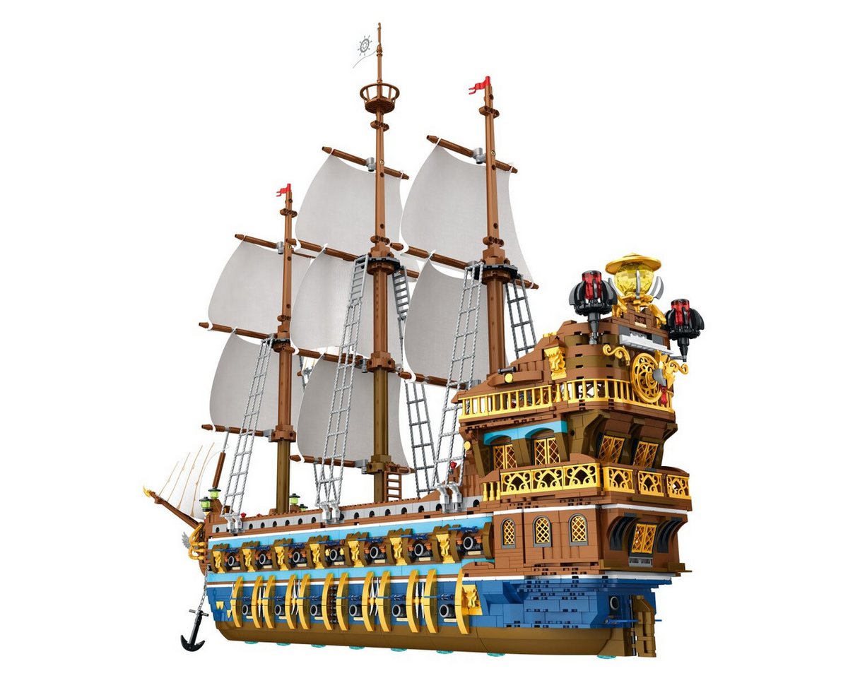 Reobrix Reobrix 66011A Segelschiff Klemmbaustein Modellbausatz 3162 Teile Spielbausteine