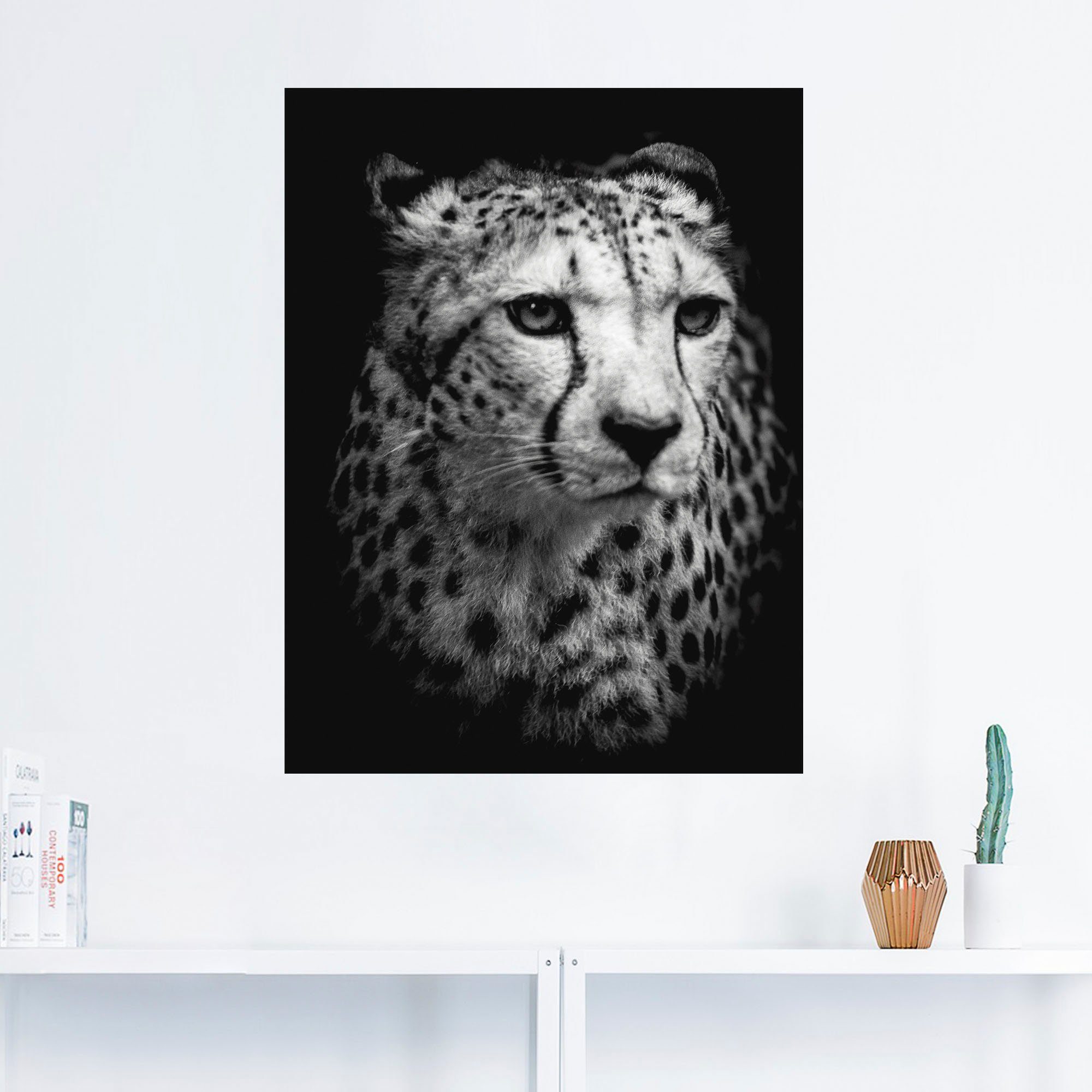 versch. als Wandaufkleber Alubild, Leinwandbild, Wildtiere Gepard, in Poster Größen Der Wandbild St), oder (1 Artland