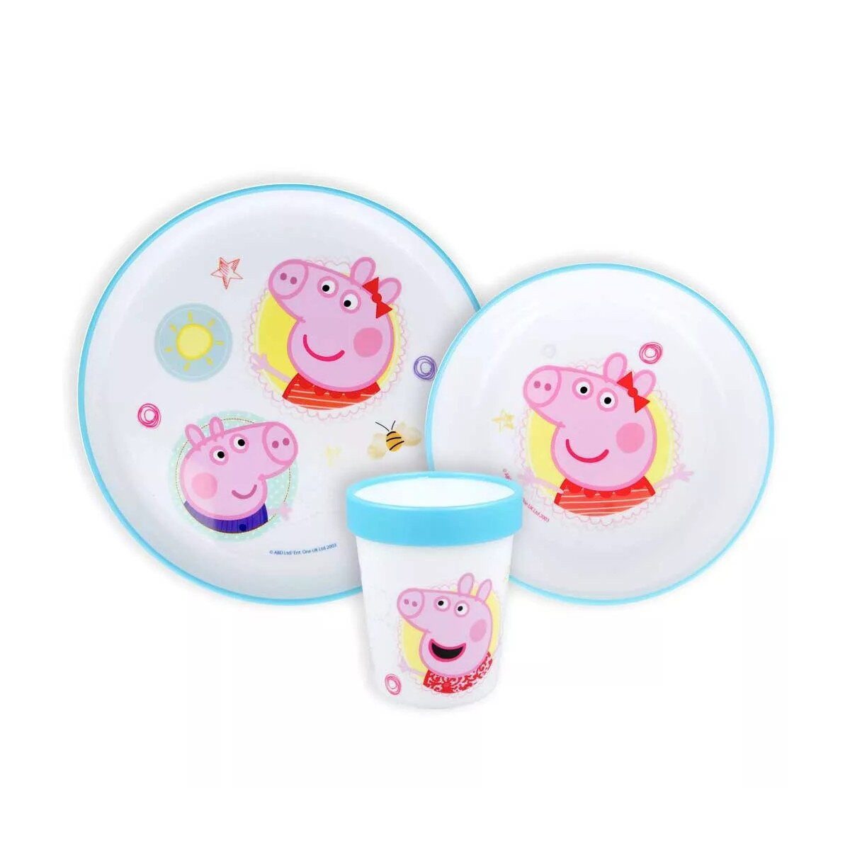 Kindergeschirr-Set Peppa Wutz Core rutschfeste Geschirrset