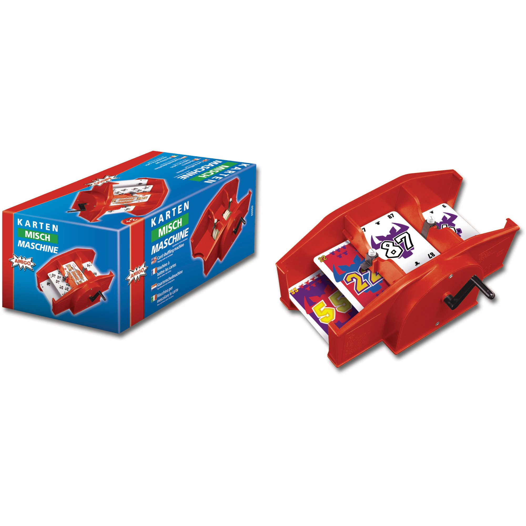 AMIGO Spiel Amigo Kartenmischmaschine (rot), Mischmaschine