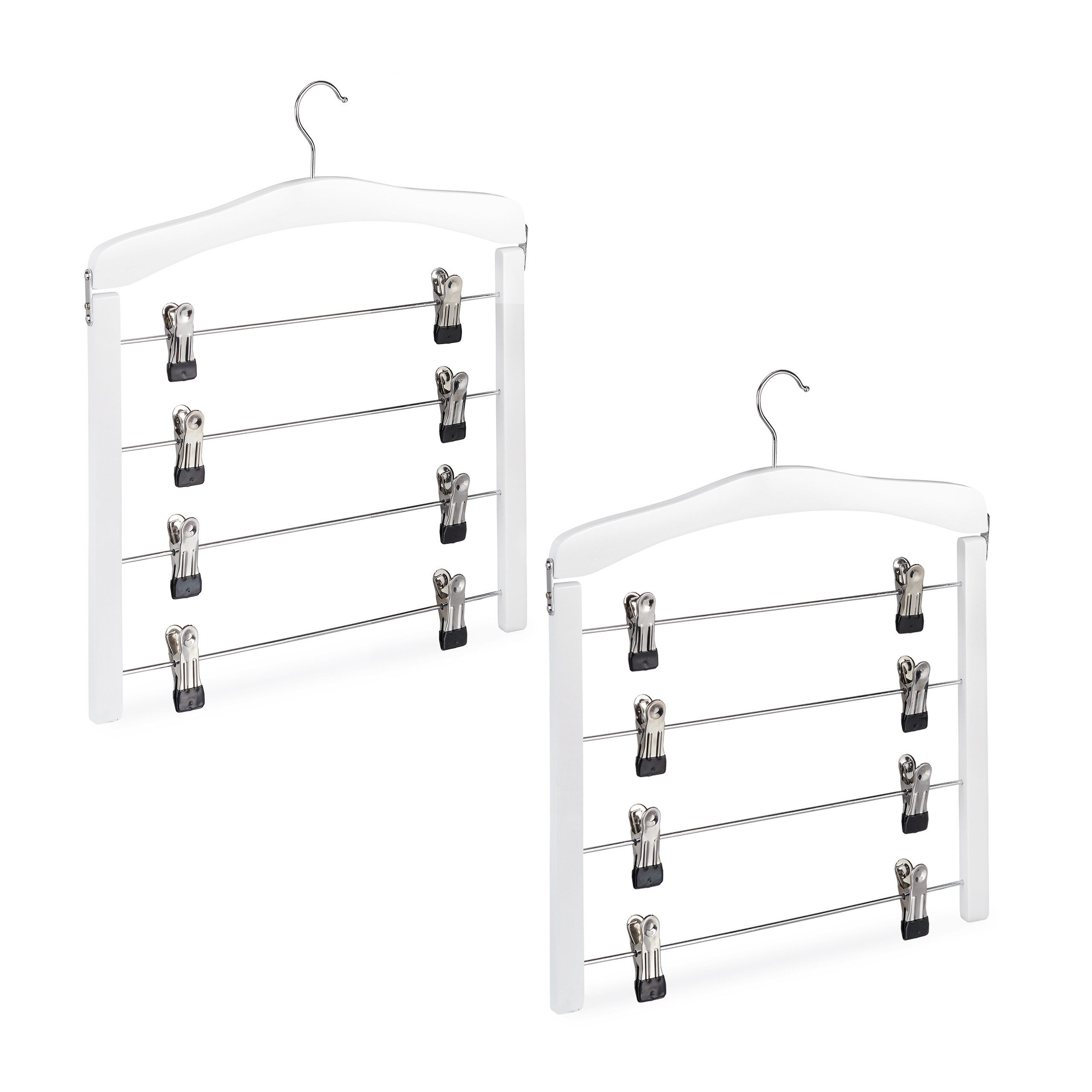 relaxdays Mehrfach-Kleiderbügel Rockbügel mehrfach 2er Set, (2er Set) günstig online kaufen
