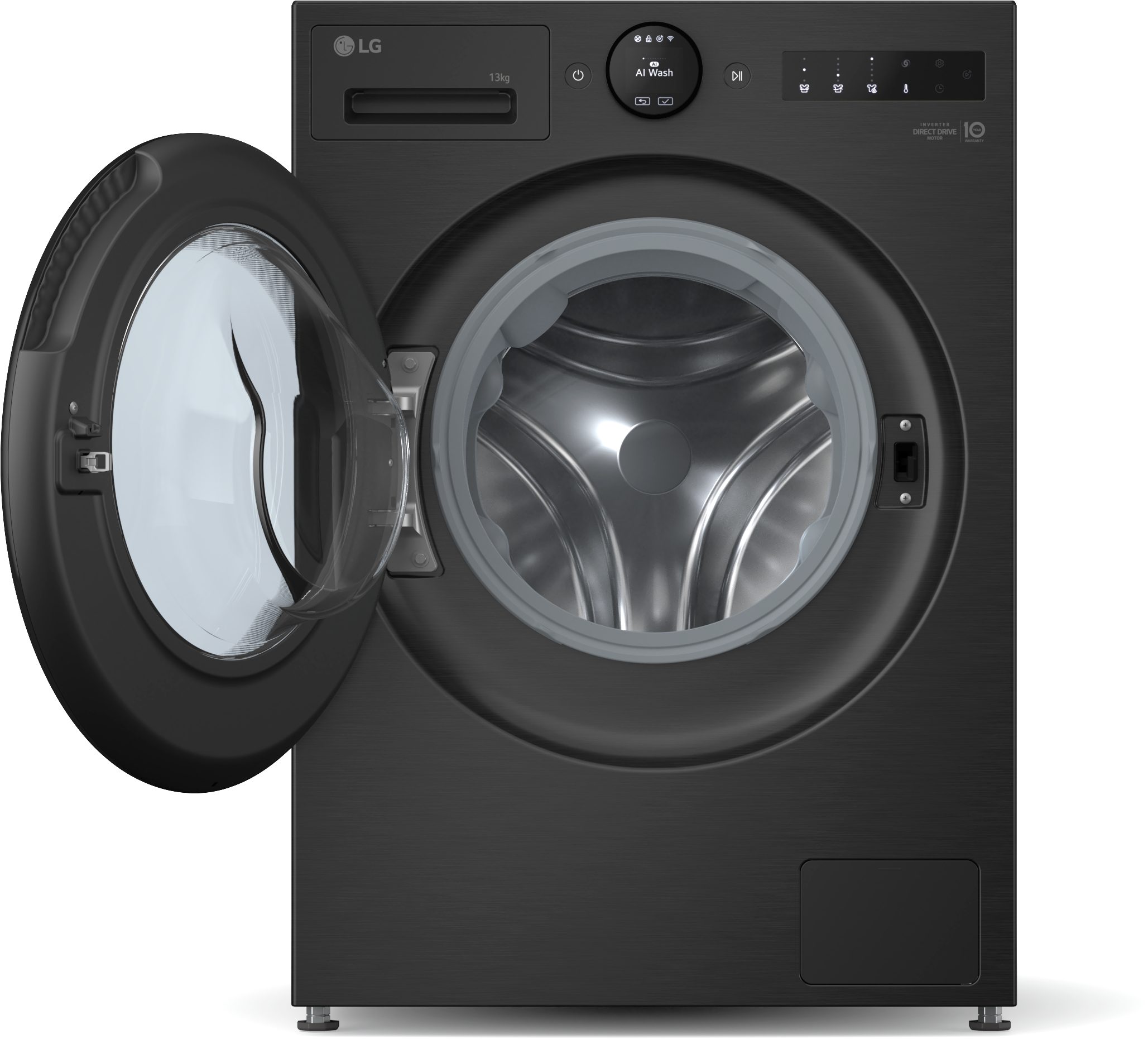 LG Waschmaschine F4WX803YB, 13 kg, 1400 U/min, Sicherheitsglastür