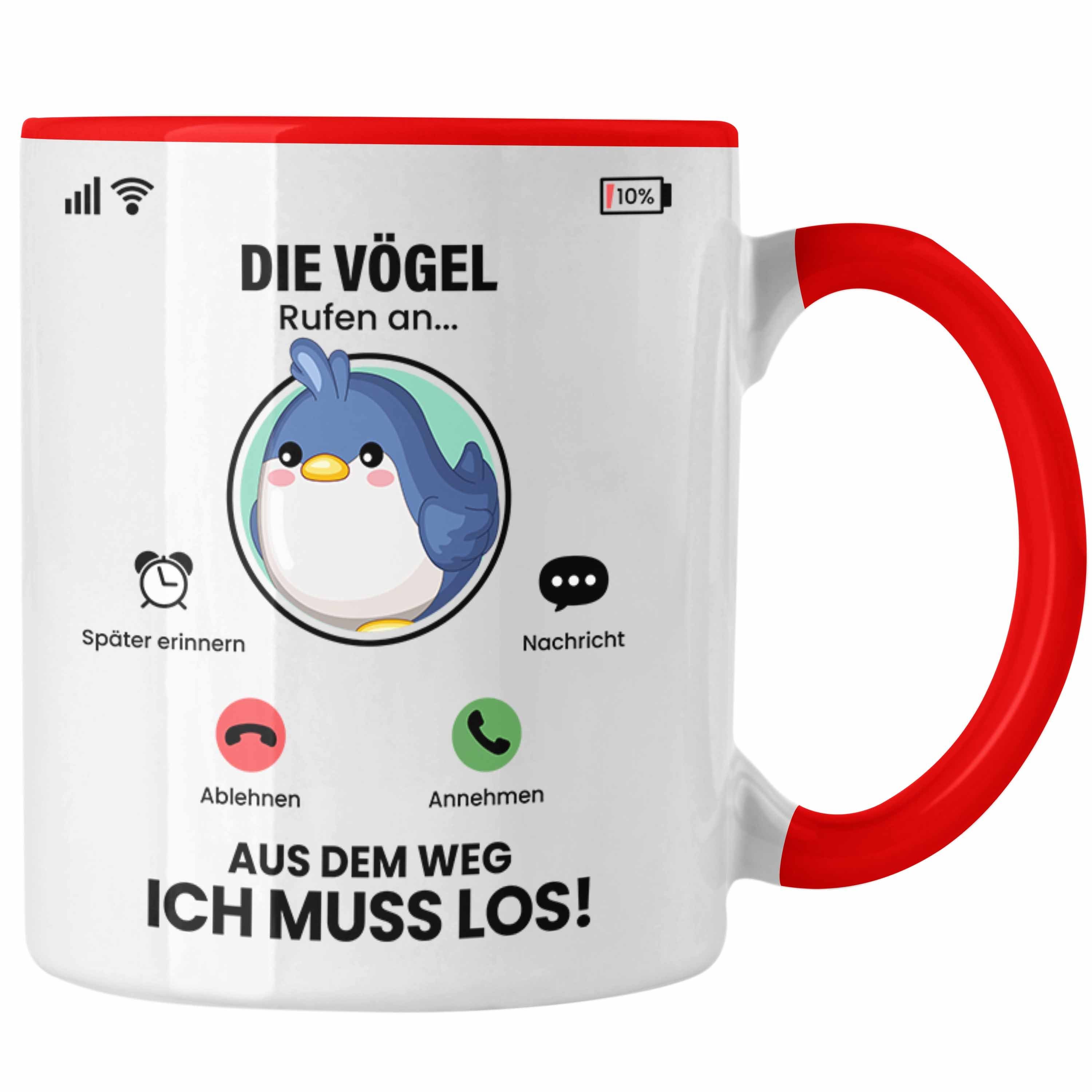 Besitzer Vögel Tasse Trendation Züchter Rot Geschenk Geschenki für Rufen Vögel Tasse Die An