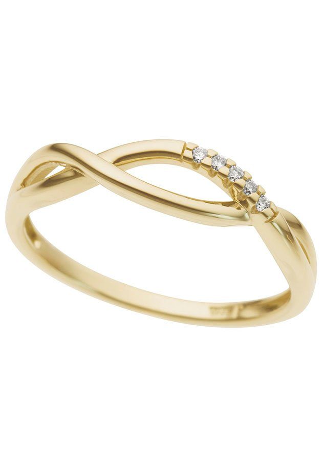 Firetti Diamantring Schmuck Geschenk Gold 333 Damenring Goldring Diamant, mit Brillanten