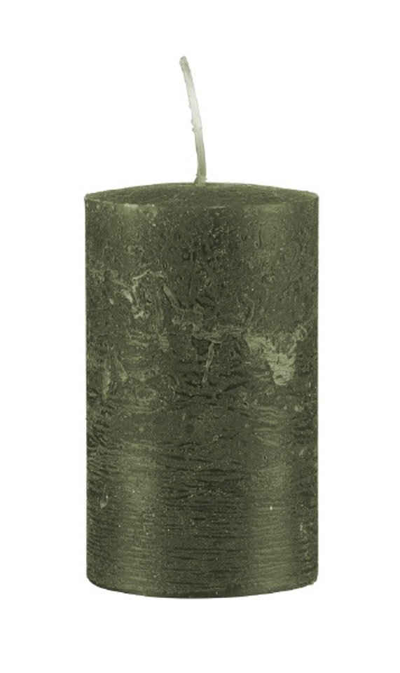 Kopschitz Kerzen Rustic-Kerze »durchgefärbte Rustic Kerzen Oliv 100 x Ø 50 mm, 1«