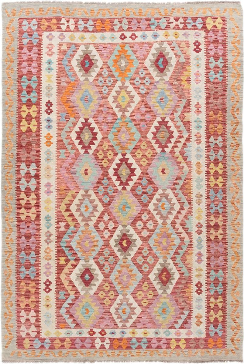 Orientteppich Kelim Afghan 202x295 Handgewebter Orientteppich, Nain Trading, rechteckig, Höhe: 3 mm | Kurzflor-Teppiche
