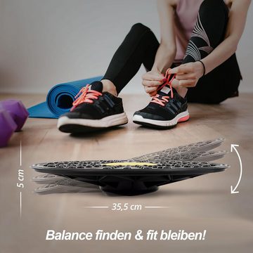 ScSPORTS® Balanceboard Ø35cm Wackelbrett Therapiekreisel Brett Fitness Reha