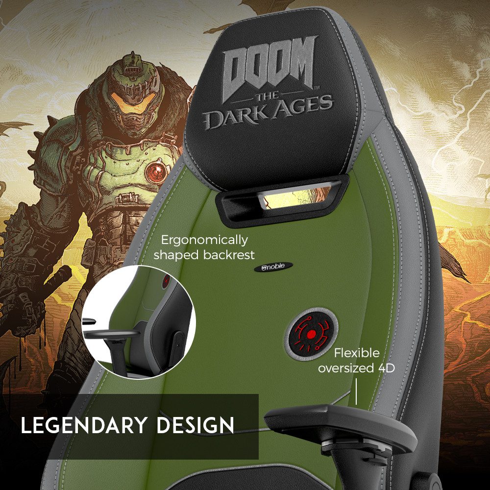 Noblechairs Gaming-Stuhl noblechairs LEGEND Gaming Stuhl - DOOM: The Dark Ages Edition