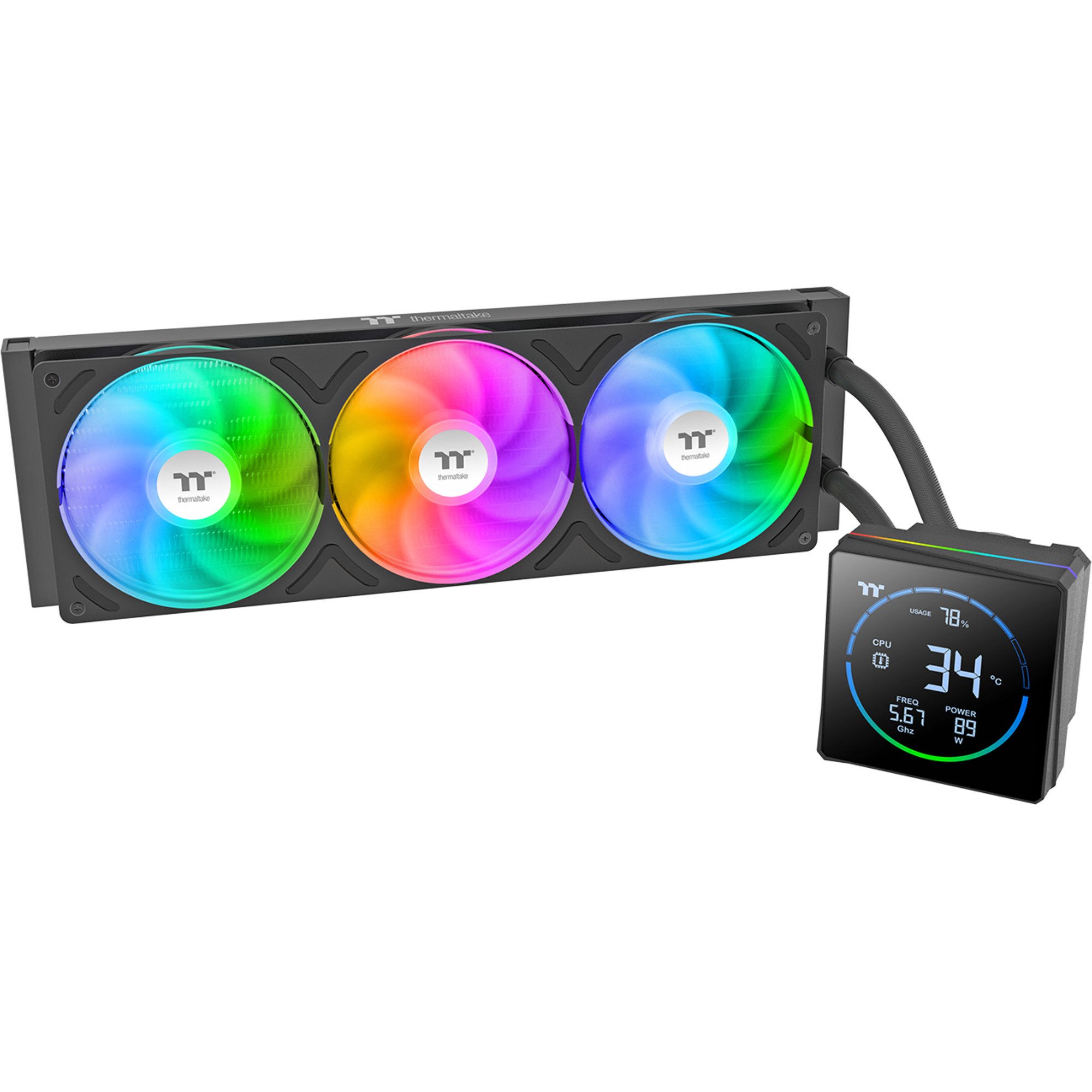 Thermaltake CPU Kühler Thermaltake TH360-S V3 ARGB Sync, Wasserkühlung