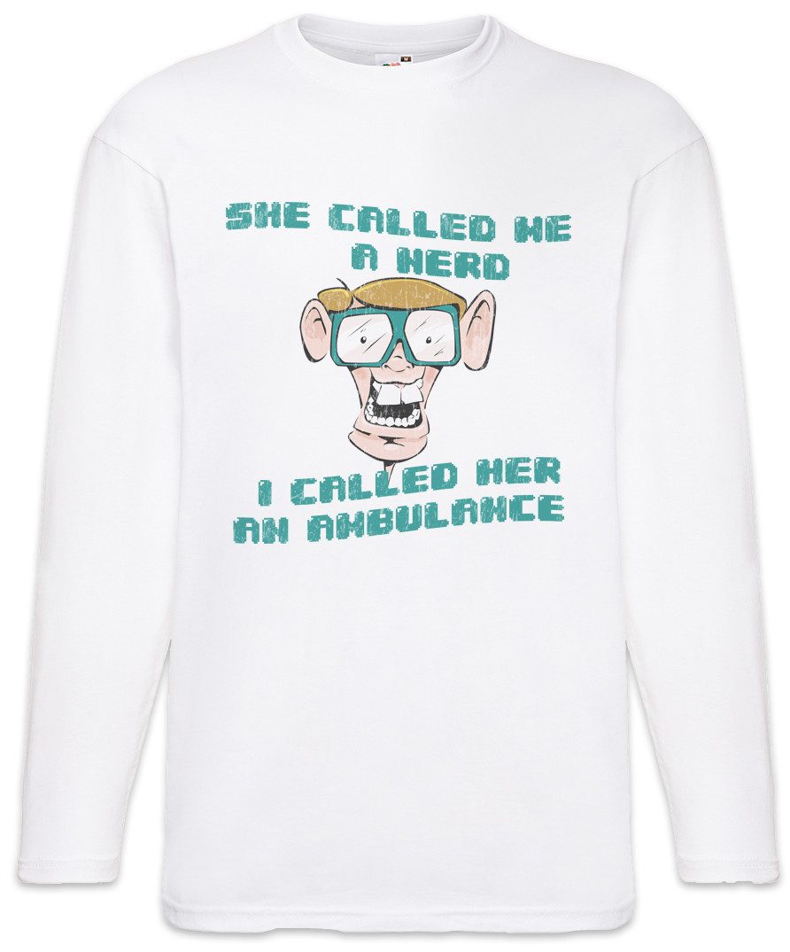 Langarmshirt She Called Me A Hero Langarm T-Shirt Fun Binary Code Binär Jerk Geek