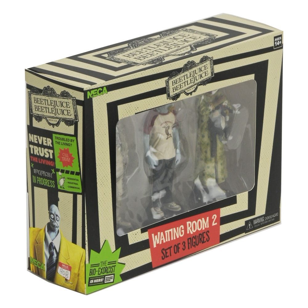 NECA Actionfigur Beetlejuice Beetlejuice Figuren 3er-Pack Waiting Room 2 10 cm