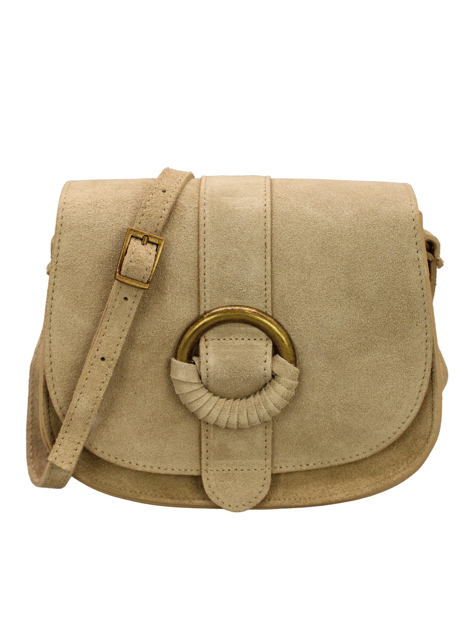 Adel Bags Schultertasche Ellen Echte Wildleder-Umhängetasche mit Magnetvers günstig online kaufen