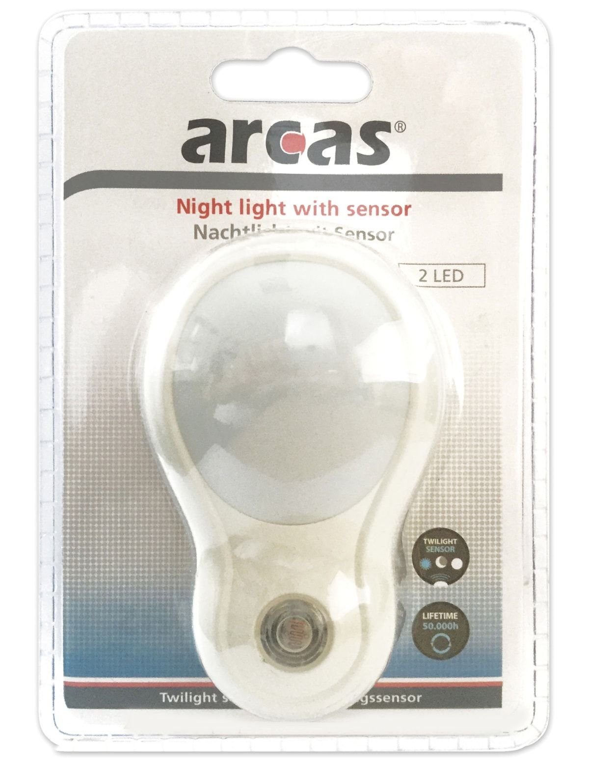 V~ 230 mit Nachtlicht Sensor, 30740011 Arcas Nachtlicht ARCAS