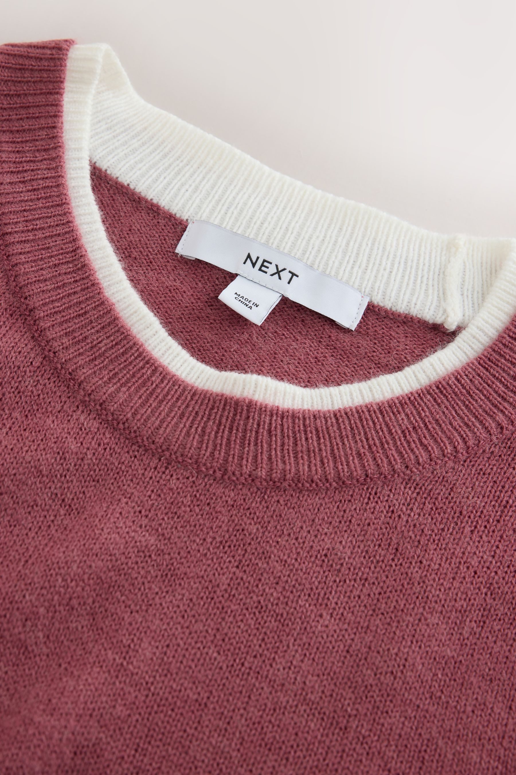 Next Strickpullover Langarmshirt im Lagen-Look und Strickoptik (1-tlg)