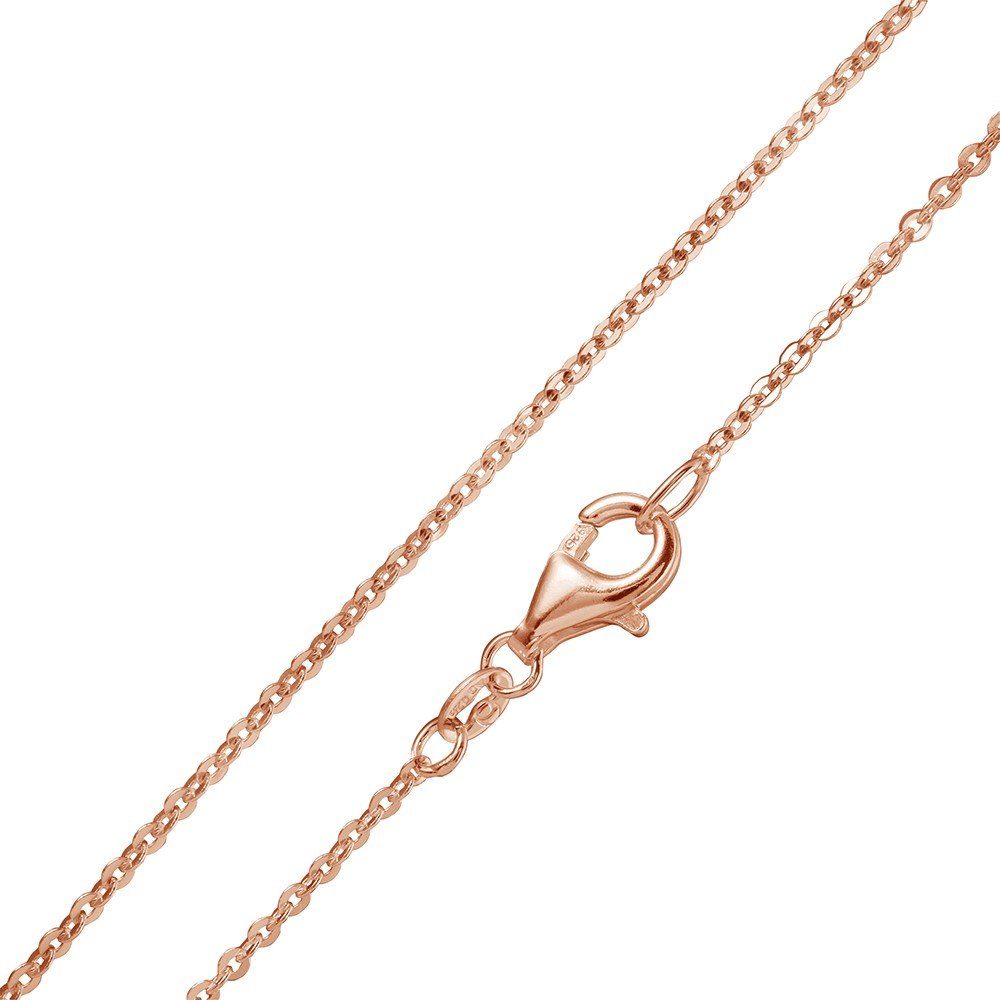 Materia Runder Anhänger Damen Rosegold Baby Füße Geburt KA-454, Sterlingsilber, rosevergoldet